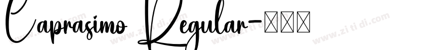 Caprasimo Regular字体转换